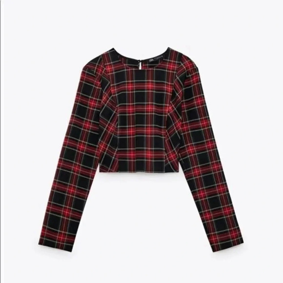 Zara Chec crop top - Picture 1 of 14